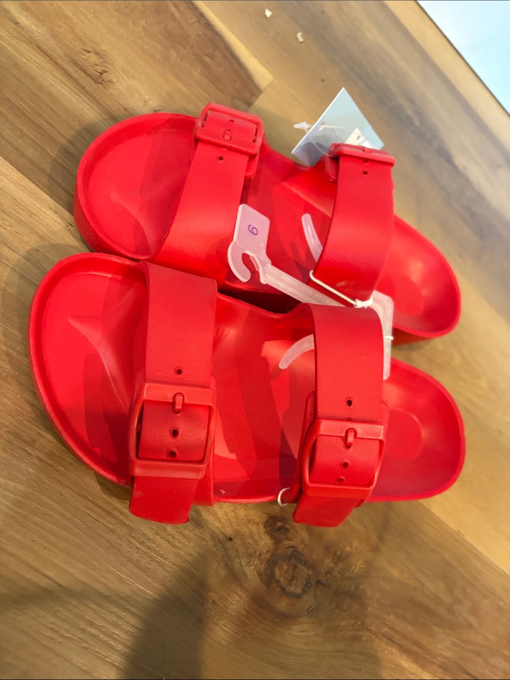 Target Bright Red Double-Strap Kids Sandals